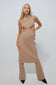 Cozy Knit Turtleneck Midi Dress