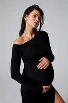the open shoulder airbrush evening dress