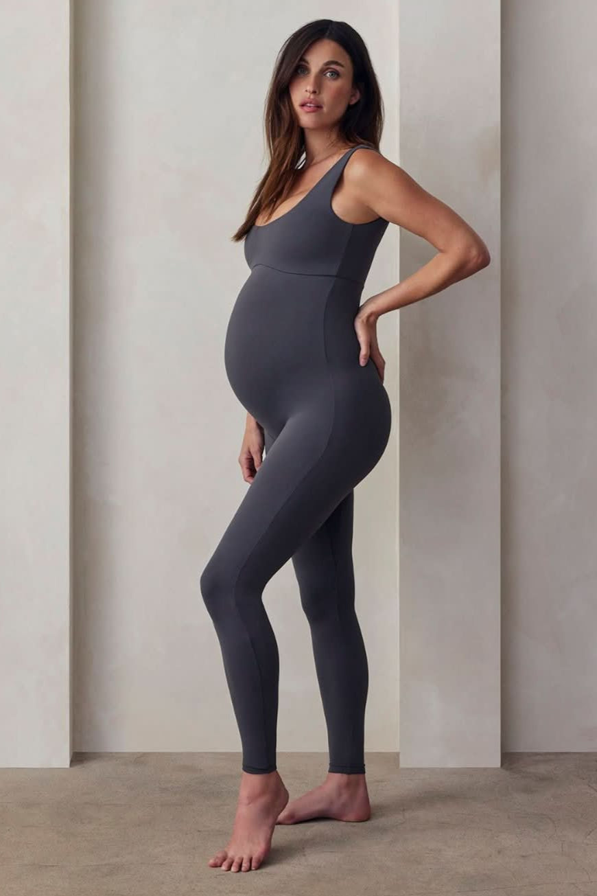 bumpsuit the perfect movement unitard in slate activewear