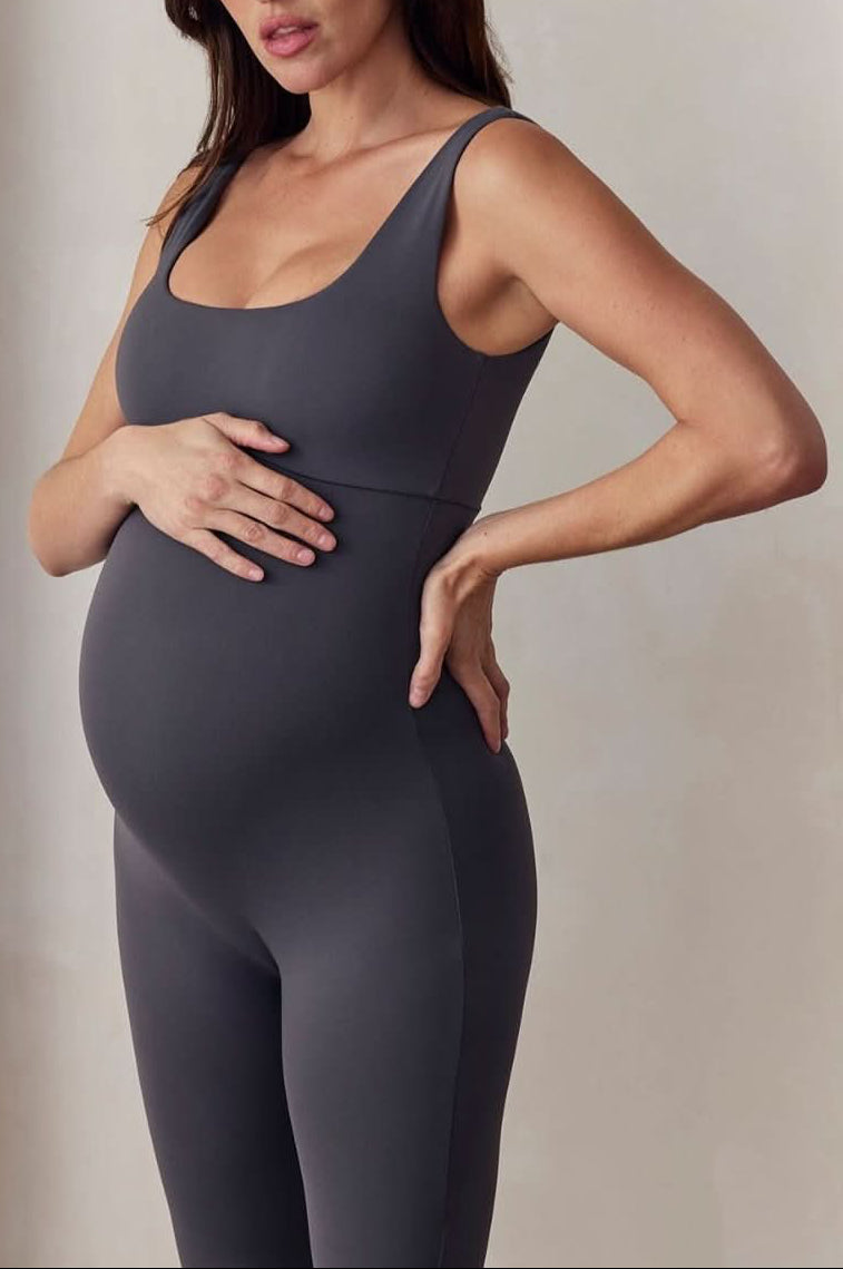 bumpsuit the perfect movement unitard in slate activewear