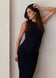 Sleeveless Ruched Airbrush Midi Dress