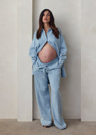 the denim oversized painter jean in light blue wash