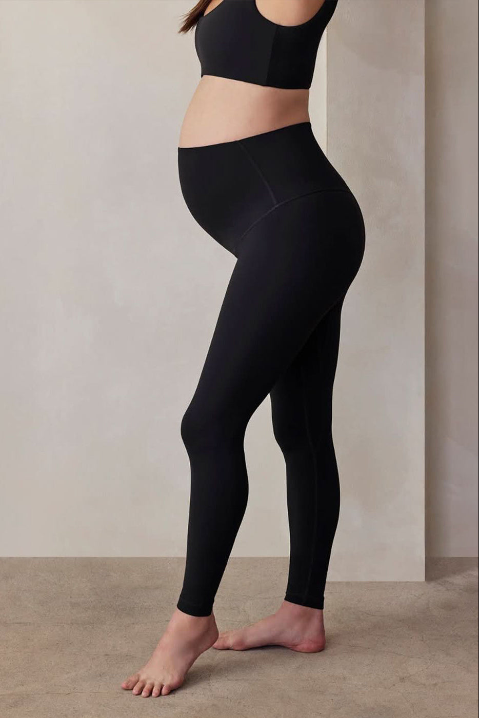 the perfect movement maternity activewear high waist legging in black